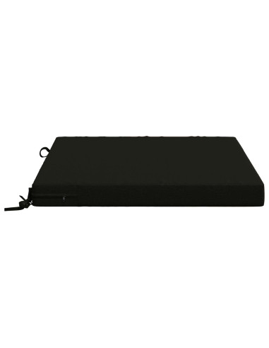 Cuscini per Sedia in 4 Pezzi SOEST 4 pz 100% Poliestere Nero