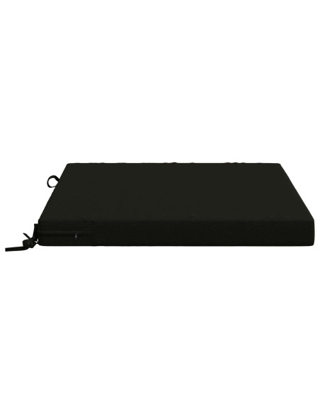 Cuscini per Sedia in 4 Pezzi SOEST 4 pz 100% Poliestere Nero