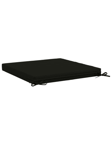 Cuscini per Sedia in 4 Pezzi SOEST 4 pz 100% Poliestere Nero