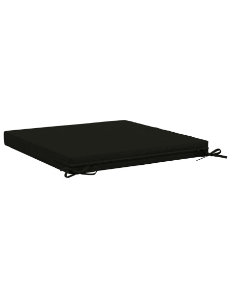 Cuscini per Sedia in 4 Pezzi SOEST 4 pz 100% Poliestere Nero