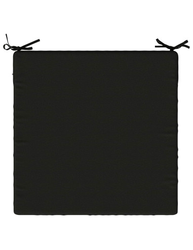 Cuscini per Sedia in 4 Pezzi SOEST 4 pz 100% Poliestere Nero