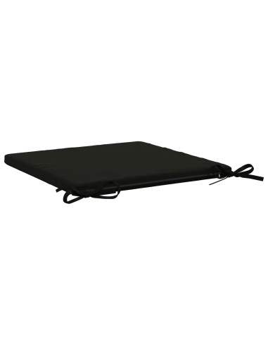 Cuscini per Sedia in 4 Pezzi SOEST 4 pz 100% Poliestere Nero