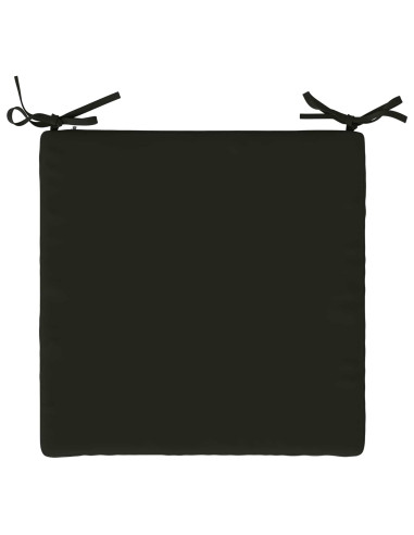 Cuscini per Sedia in 4 Pezzi SOEST 4 pz 100% Poliestere Nero