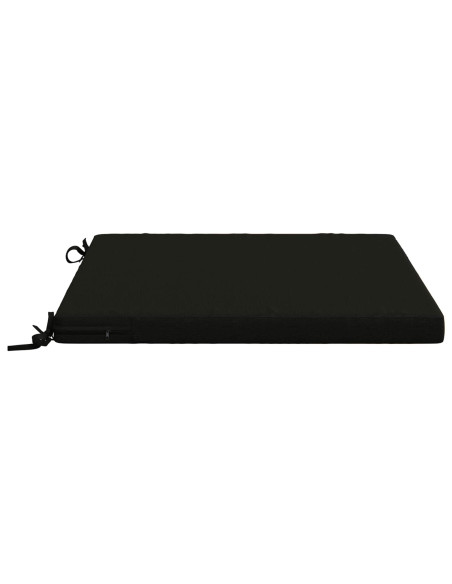 Cuscini per Sedia in 4 Pezzi SOEST 4 pz 100% Poliestere Nero