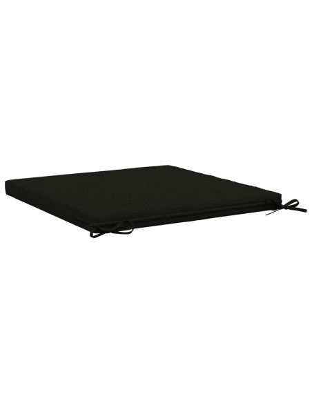Cuscini per Sedia in 4 Pezzi SOEST 4 pz 100% Poliestere Nero