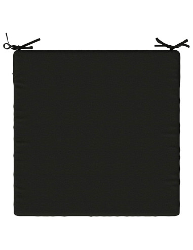 Cuscini per Sedia in 4 Pezzi SOEST 4 pz 100% Poliestere Nero
