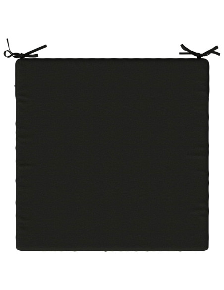 Cuscini per Sedia in 4 Pezzi SOEST 4 pz 100% Poliestere Nero