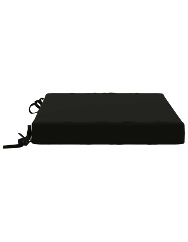 Cuscini per Sedia in 4 Pezzi SOEST 4 pz 100% Poliestere Nero