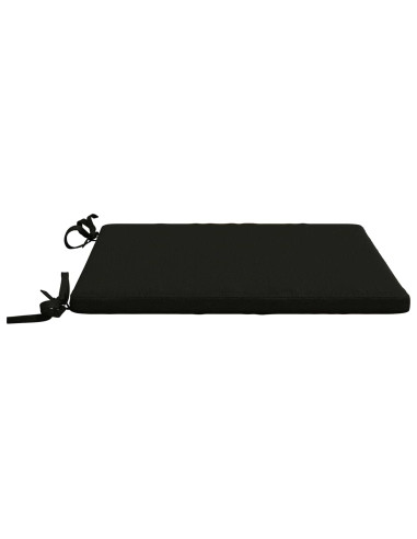 Cuscini per Sedia in 4 Pezzi SOEST 4 pz 100% Poliestere Nero