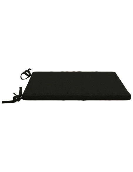 Cuscini per Sedia in 4 Pezzi SOEST 4 pz 100% Poliestere Nero