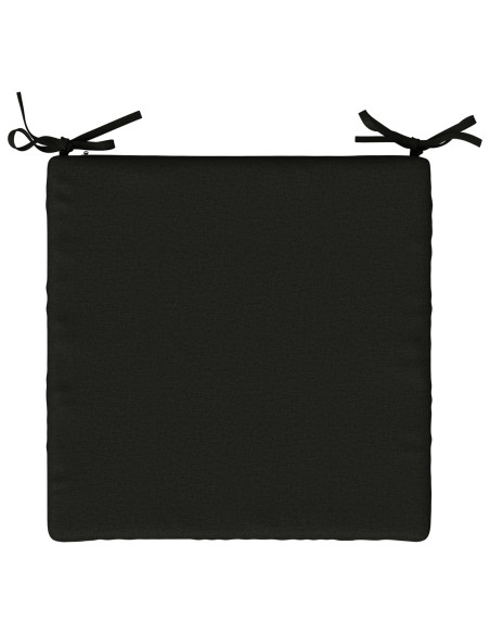 Cuscini per Sedia in 4 Pezzi SOEST 4 pz 100% Poliestere Nero