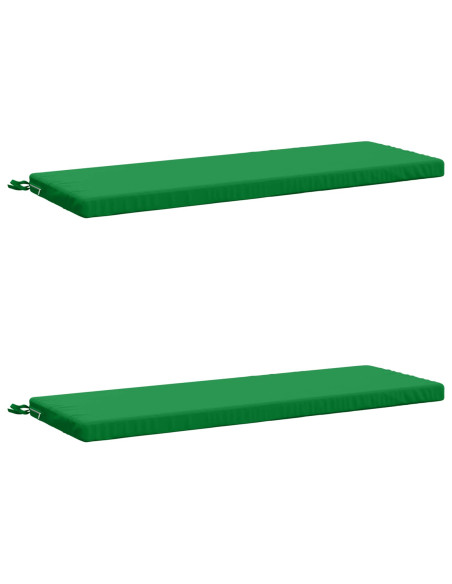 Cuscini per Panchina a 2 Pezzi SOEST 2 pz 100% Poliestere Verde