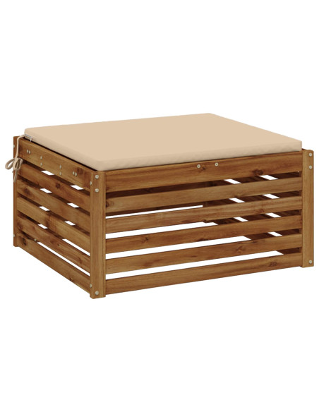 Cuscino per Sedia in Unico Pezzo SOEST 100% Poliestere Crema