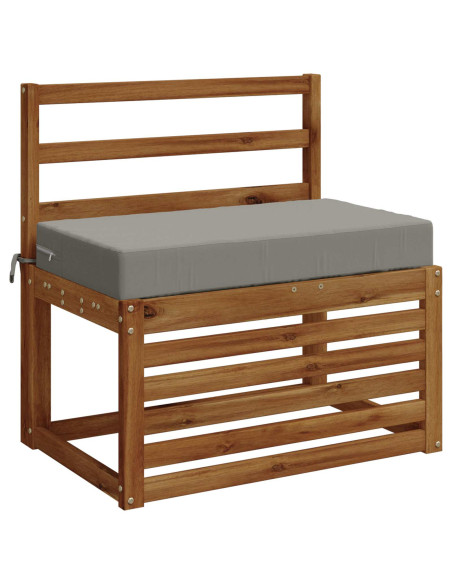 Cuscino per la seduta SOEST 100% Poliestere Grigio