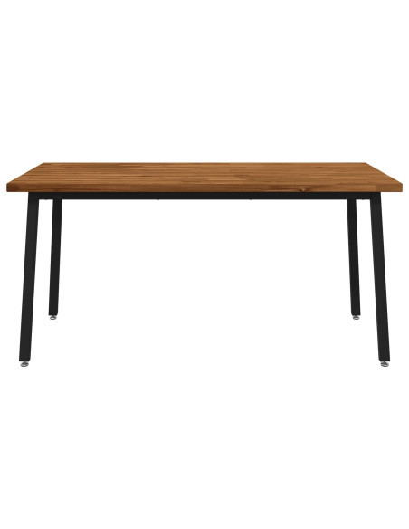 Tavolo da pranzo quadrato 160 x 70 x 75 cm Naturale