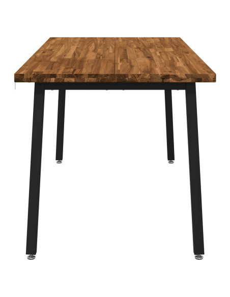 Tavolo da pranzo quadrato 160 x 70 x 75 cm Naturale