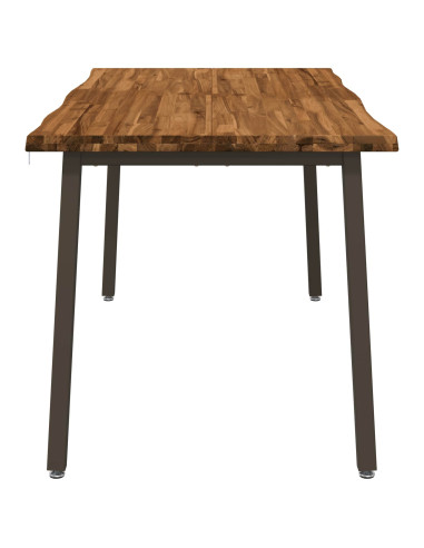 Tavolo da pranzo con bordo vivo 160 x 70 x 75 cm Naturale