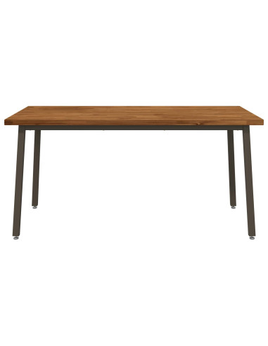 Tavolo da pranzo quadrato 160 x 70 x 75 cm Naturale