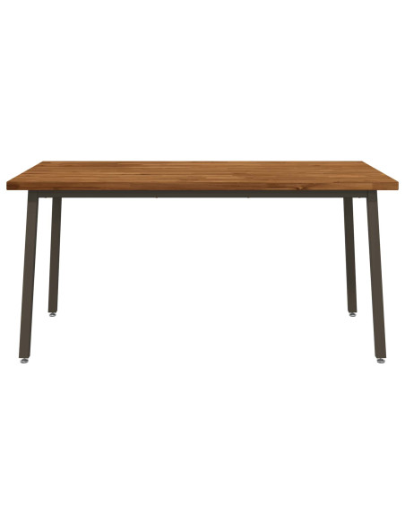 Tavolo da pranzo quadrato 160 x 70 x 75 cm Naturale