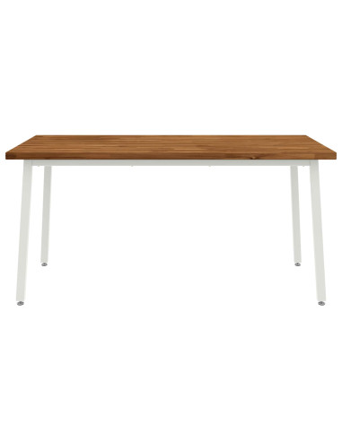 Tavolo da pranzo quadrato 160 x 70 x 75 cm Naturale