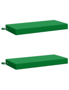 Cuscini per Panchina a 2 Pezzi SOEST 2 pz 100% Poliestere Verde