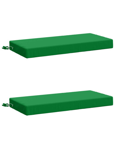 Cuscini per Panchina a 2 Pezzi SOEST 2 pz 100% Poliestere Verde