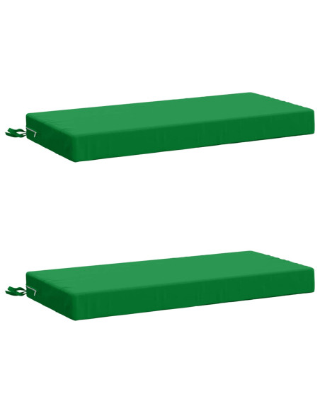 Cuscini per Panchina a 2 Pezzi SOEST 2 pz 100% Poliestere Verde