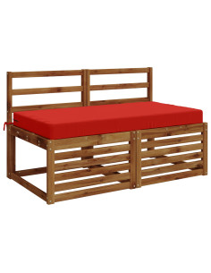Cuscino per la seduta SOEST 100% Poliestere Rosso 2