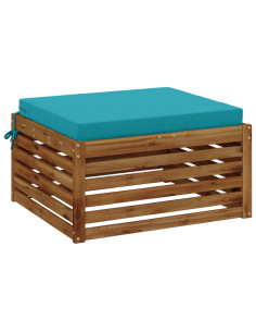 Cuscino per Sedia in Unico Pezzo SOEST 100% Poliestere Turchese 2