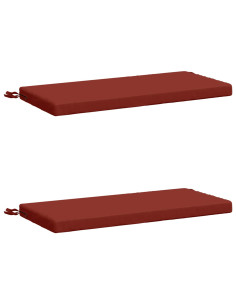 Cuscini per Panchina a 2 Pezzi SOEST 2 pz 100% Poliestere Rosso
