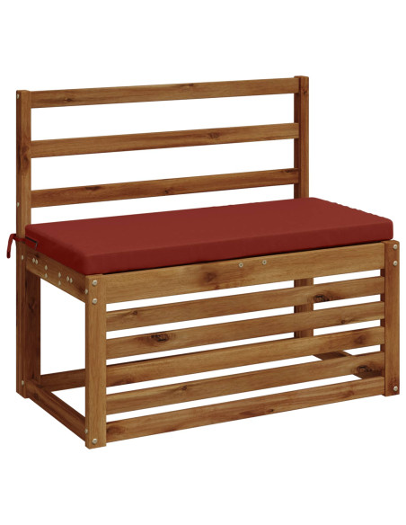Cuscini per Panchina a 2 Pezzi SOEST 2 pz 100% Poliestere Rosso