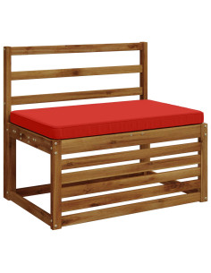 Cuscino per Panchina a 1 Pezzo VUGHT 100% Poliestere Rosso 2