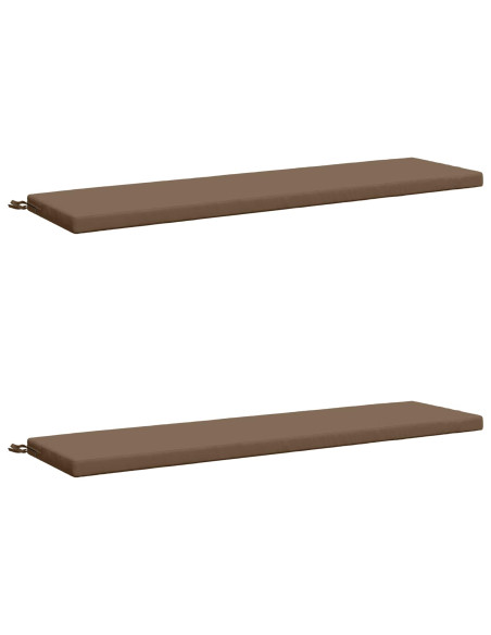 Cuscini per Panchina a 2 Pezzi SOEST 2 pz 100% Poliestere
