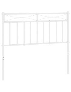 Testiera di Ricambio in Metallo Bianco 100 cm 2