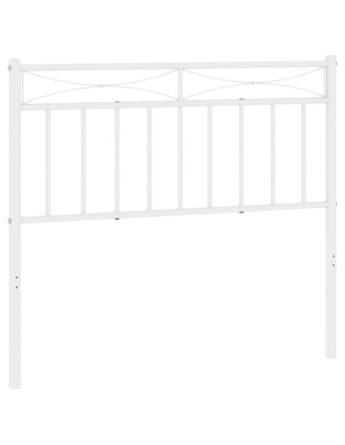 Testiera di Ricambio in Metallo Bianco 100 cm