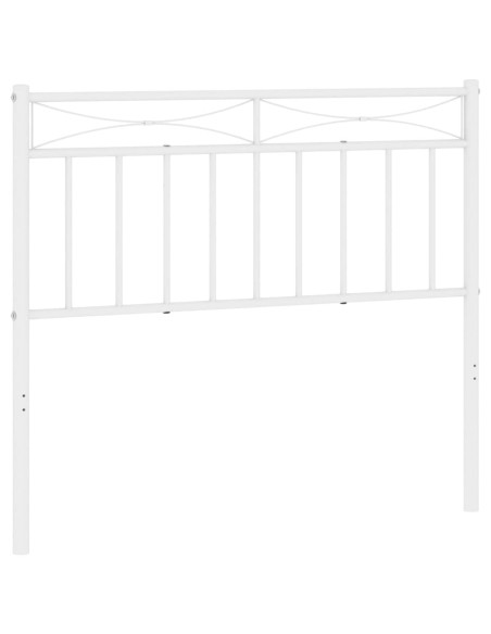 Testiera di Ricambio in Metallo Bianco 100 cm