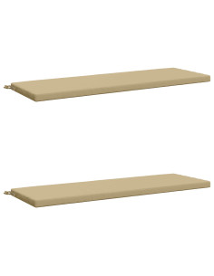 Cuscini per Panchina a 2 Pezzi SOEST 2 pz 100% Poliestere Beige