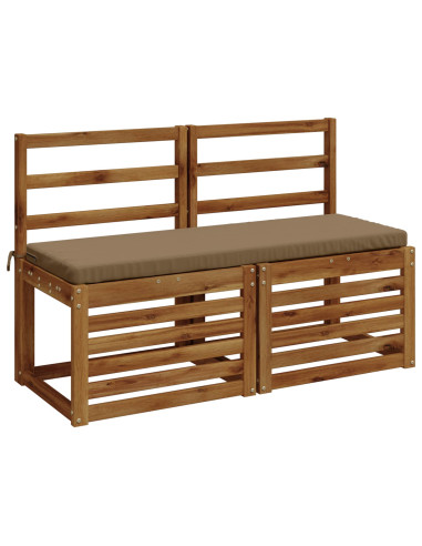 Cuscini per Panchina a 2 Pezzi SOEST 2 pz 100% Poliestere