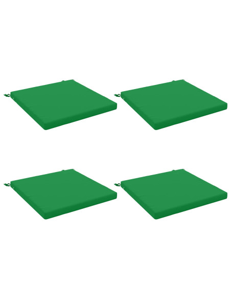 Cuscini per Sedia in 4 Pezzi SOEST 4 pz 100% Poliestere Verde