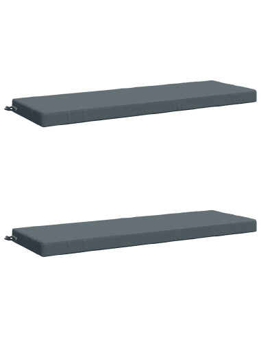 Cuscini per Panchina a 2 Pezzi SOEST 2 pz 100% Poliestere Blu