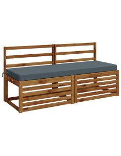 Cuscini per Panchina a 2 Pezzi SOEST 2 pz 100% Poliestere Blu 2