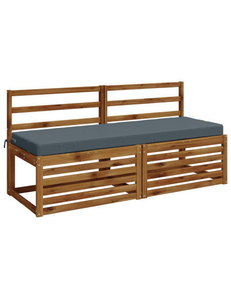 Cuscini per Panchina a 2 Pezzi SOEST 2 pz 100% Poliestere Blu