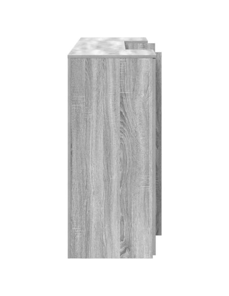 Banco Reception Grigio Sonoma 200x50x103,5 cm Legno Multistrato