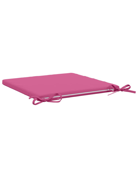 Cuscini per Sedia in 4 Pezzi SOEST 4 pz 100% Poliestere Rosa