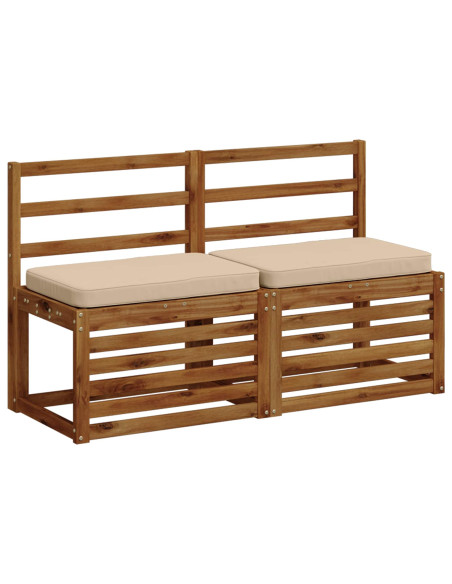 Cuscini per Panchina a 2 Pezzi VUGHT 2 pcs 100% Poliestere