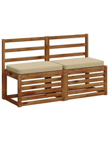 Cuscini per Panchina a 2 Pezzi VUGHT 2 pcs 100% Poliestere