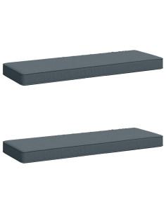 Cuscini per Panchina a 2 Pezzi VUGHT 2 pcs 100% Poliestere Blu