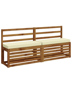 Cuscino per Panchina a 1 Pezzo VUGHT 100% Poliestere Crema 2