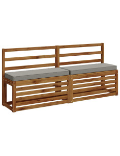 Cuscino per Panchina a 1 Pezzo VUGHT 100% Poliestere Grigio 2