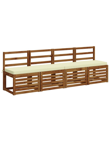 Cuscino per Panchina a 1 Pezzo VUGHT 100% Poliestere Crema